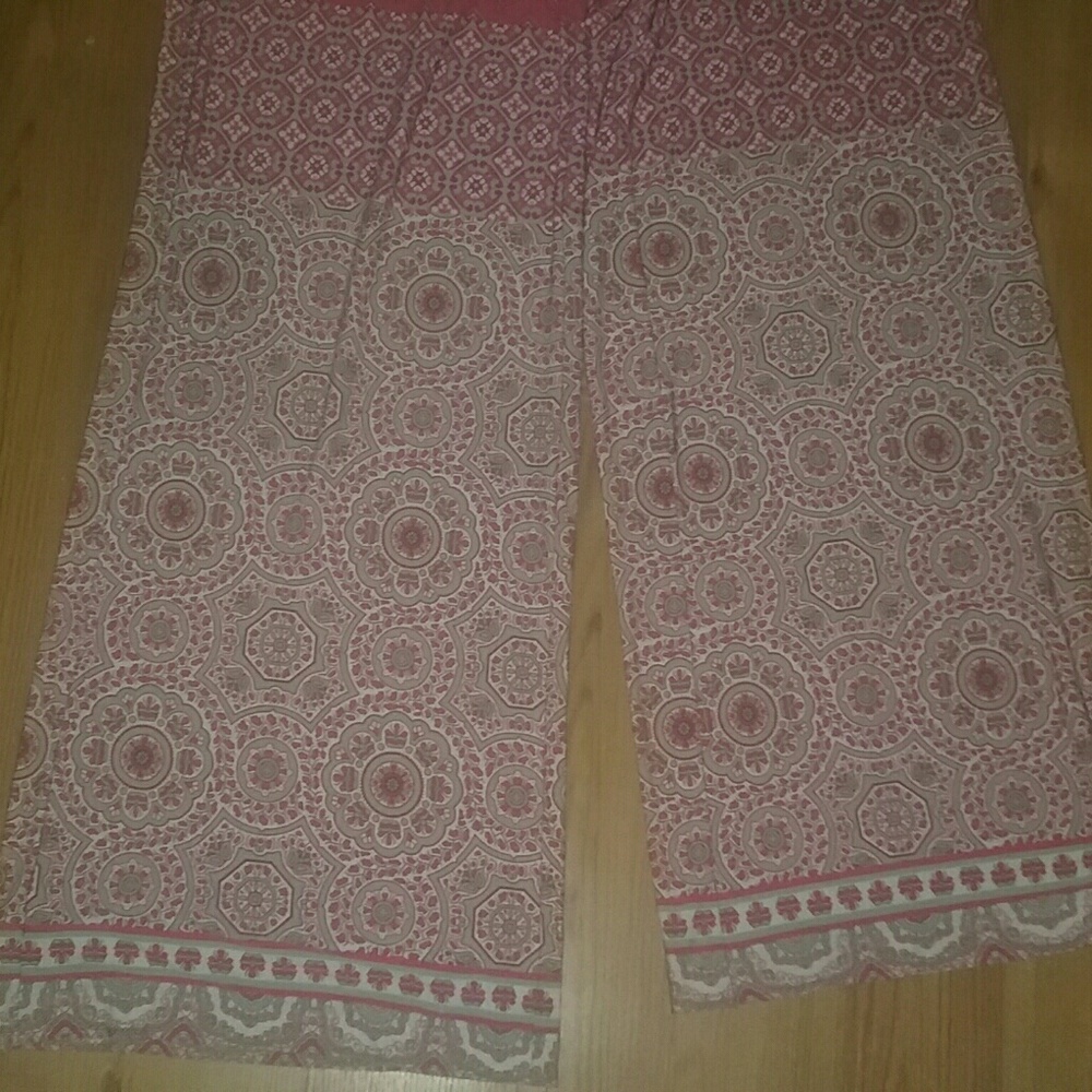 Long, Flowy Colorful, Patterned Pants - Picture 6 of 6